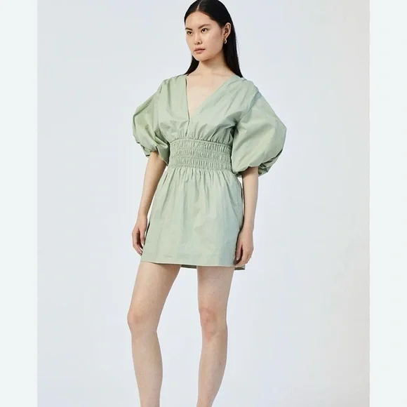 SUBOO Shia Sheered Waist Mini Dress Size X-Large - Picture 3 of 16